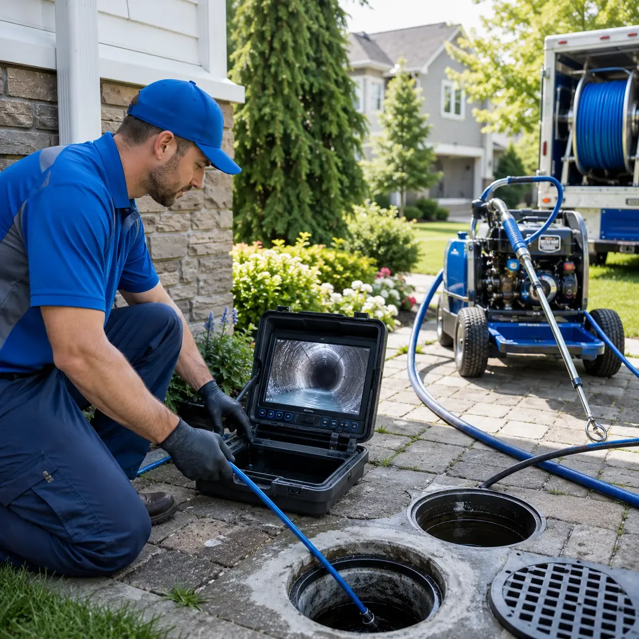 Outdoor drain cleaning professionals serving Melville, NY
